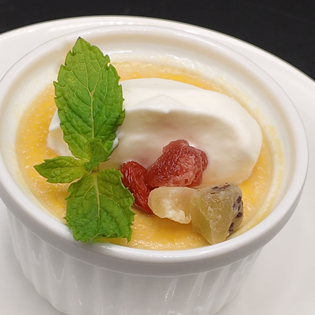 高級中華レストランで味わうかぼちゃプリン｜かぼちゃ本来の甘みとシナモンの香りが広がる秋限定スイーツ
