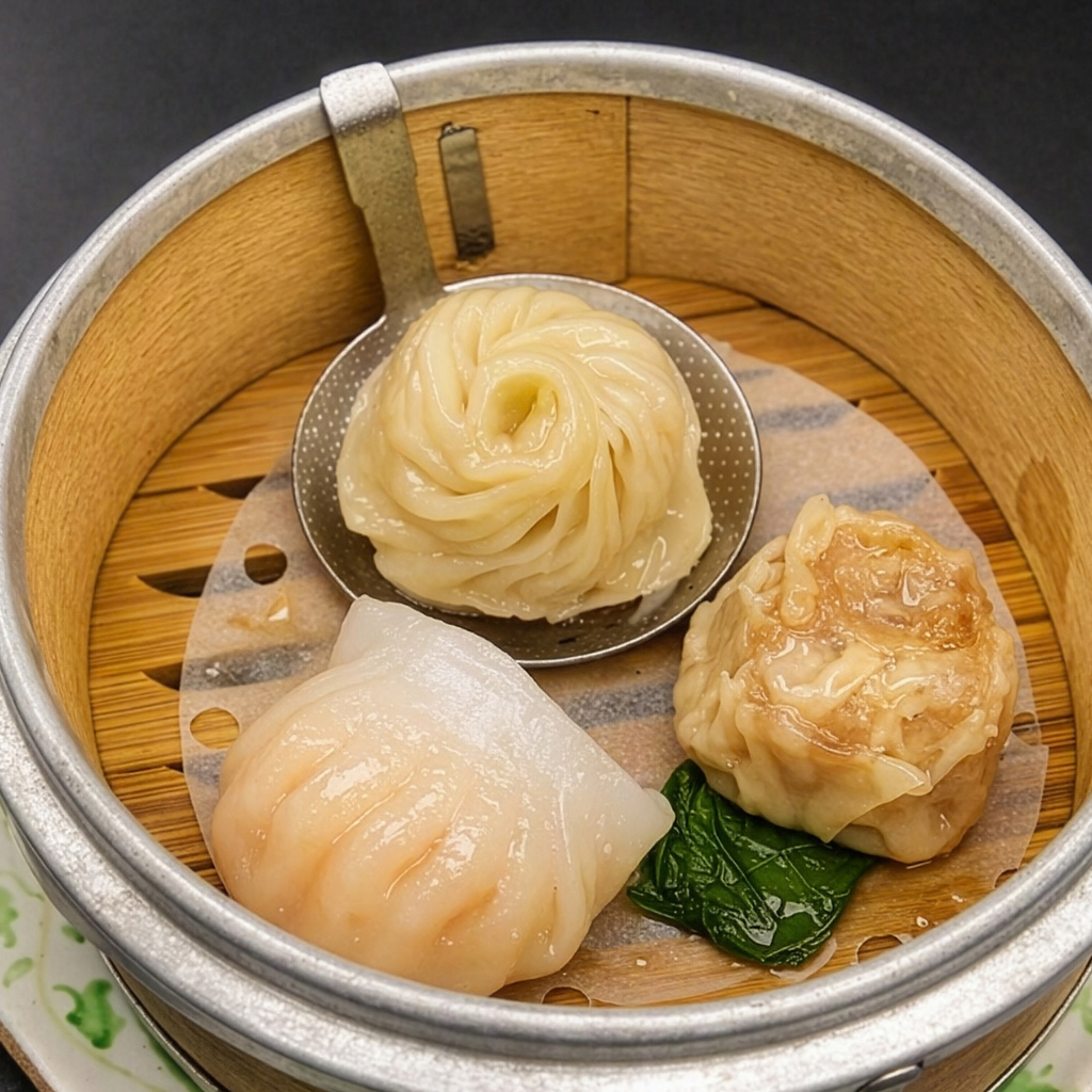 点心三種｜小籠包・焼売・海老蒸し餃子を一度に楽しむ点心三種盛り